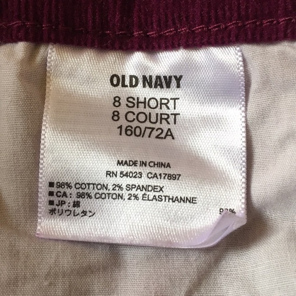 Old Navy Burgundy Corduroy Pants - Picture 5 of 5